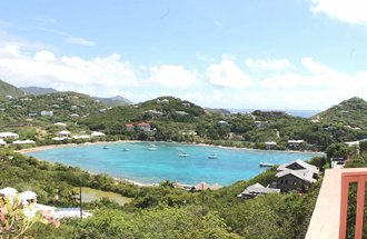 Two Bay View is aptly named with views of Great Cruz Bay and Chocolate Hole.